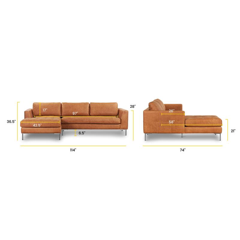 Poly & Bark Calle Left-Facing Sectional