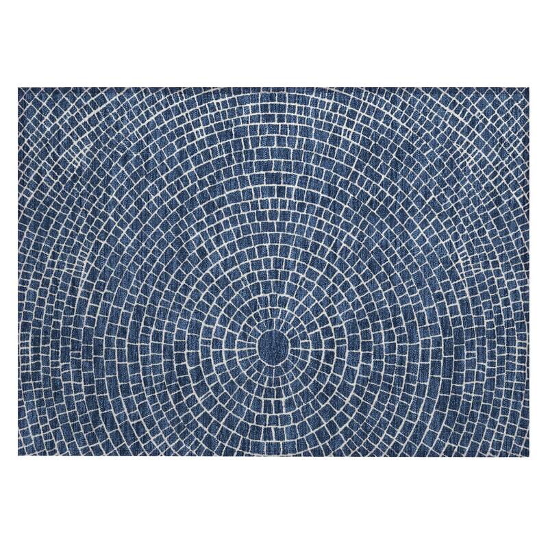 Machine Washable Indoor/ Outdoor Modern Gravity Chantille Rug