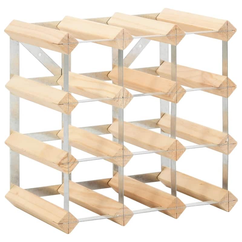 vidaXL Countertop Wine Rack Bottle Holder Wine Storage Organizer Solid Wood