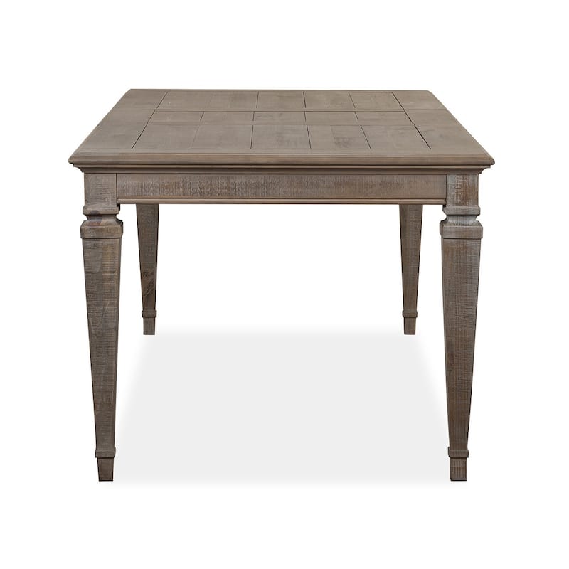 Magnussen Home Lancaster Dovetail Grey Extendable Rectangular Dining Table - 38''W x 68''D x 30''H