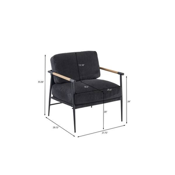 Leisure chair lounge for Living Room chair velvet Black color