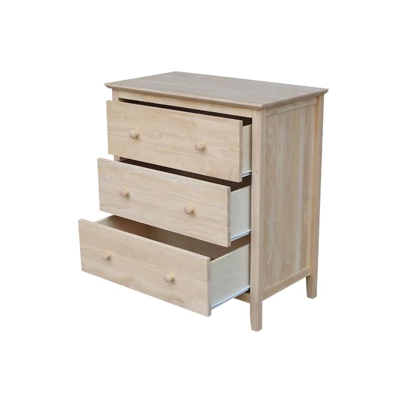 International Concepts Solid Wood Bedroom Dresser