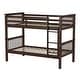preview thumbnail 25 of 26, Walker Edison Como Solid Wood Mission Twin Convertible Bunk Bed