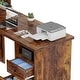preview thumbnail 47 of 47, L Shaped Desk with File Cabinet and Hutch, Home Office Corner Computer Desk with Drawers and Charge Station
