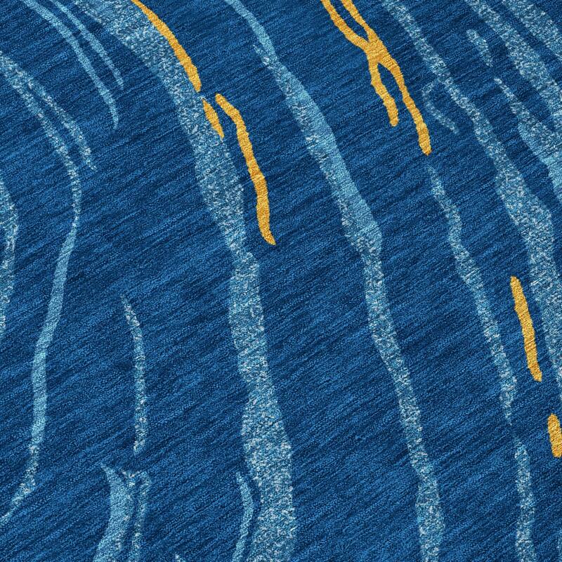 HomeRoots Abstract Transitional Rectangle Outdoor Rug