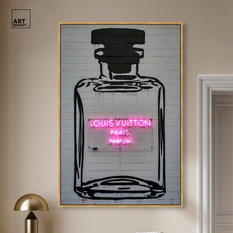 Parisian Parfum Pop Canvas by Art Remedy
