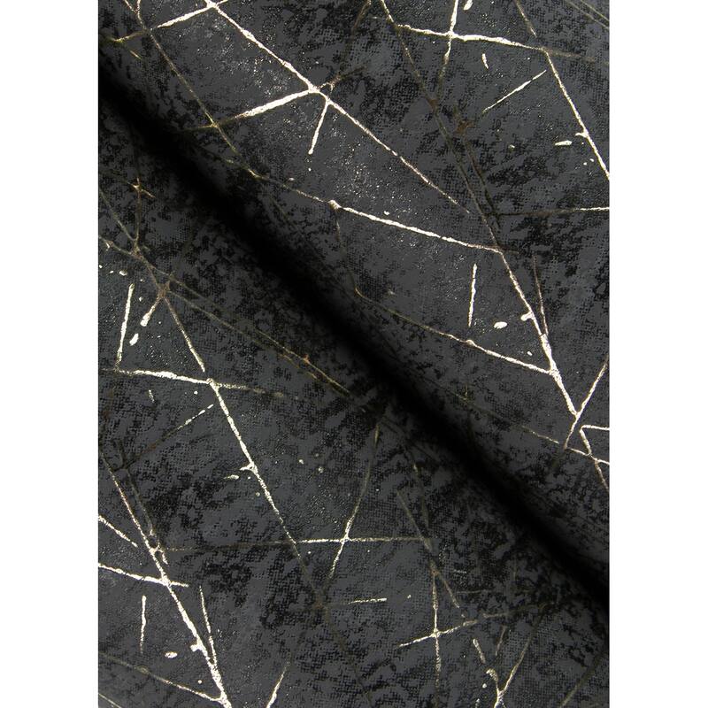 A-Street Prints Bulan Black Abstract Lines Wallpaper