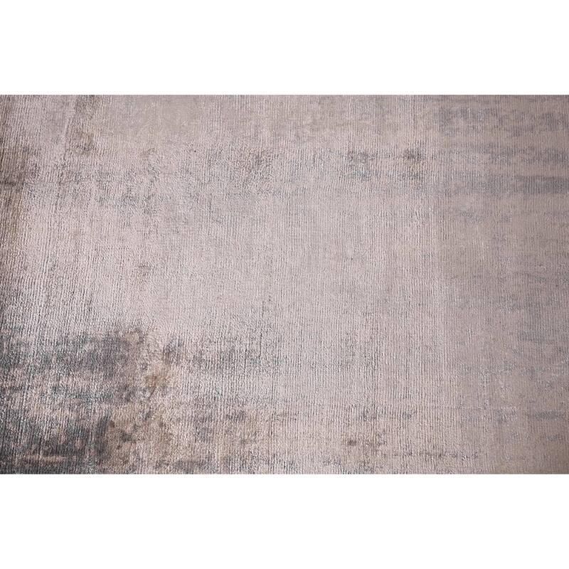 Abstract Indian Area Rug Hand-Knotted Wool Carpet - 5'8"x 7'10"