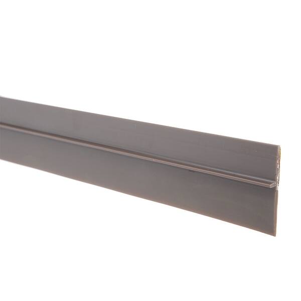 Shop Self Adhesive Door Bottom Sweep Brown Pvc 0 71 Inch