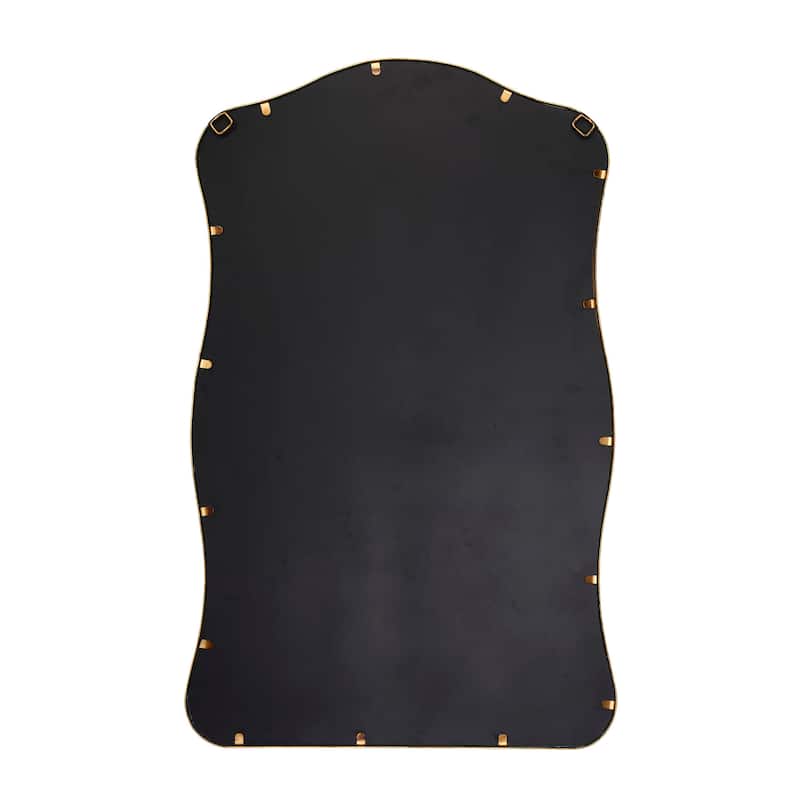 Alden Décor Ripple Wavy Iron Wall Mirror