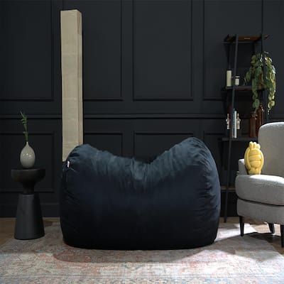 Jasper Traditional 8 Foot Cylindrical Suede Bean Bag
