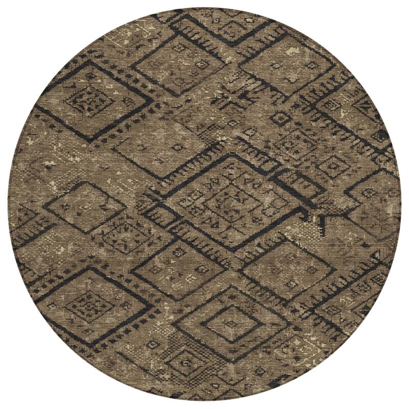 Machine Washable Indoor/ Outdoor Global Andes Chantille Rug