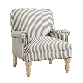 Avenue Greene Jinny Upholstered Wood Accent Chair