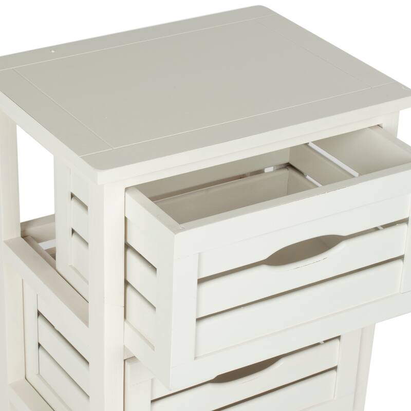 SAFAVIEH Cherry 3-Drawer Storage Cream Cabinet - 16.5" x 12.6" x 29.5" - 17Wx13Dx30H