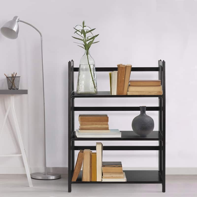 Porch & Den Edgemont Folding Stackable 27.5-inch Bookcase