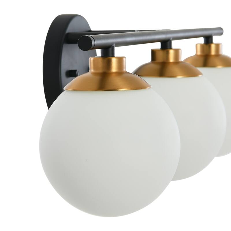 Robert Stevenson Lighting Lorne - Metal and Frosted Glass Vanity Light
