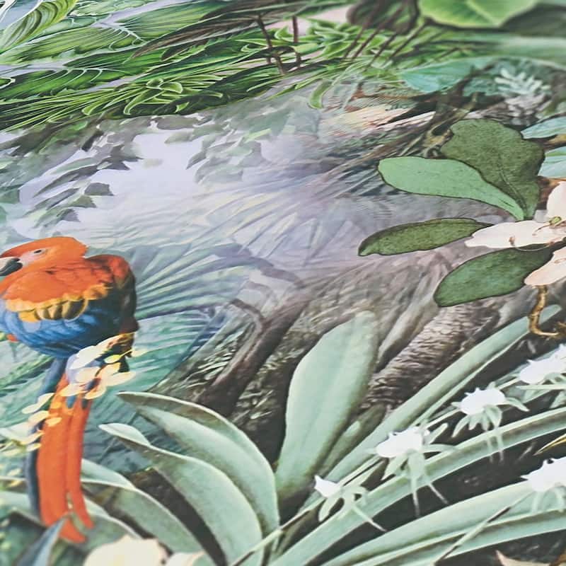 AS Creation Cordian Sky Blue Rainforest Landscape Wallpaper