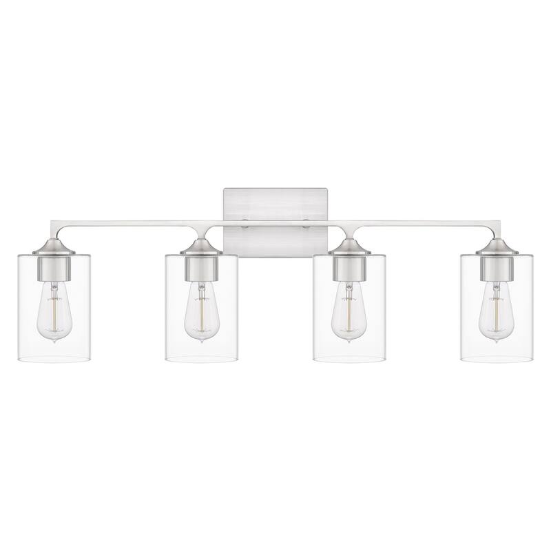 Prescott 4-Light Bathroom Vanity Light - Brushed Nickel