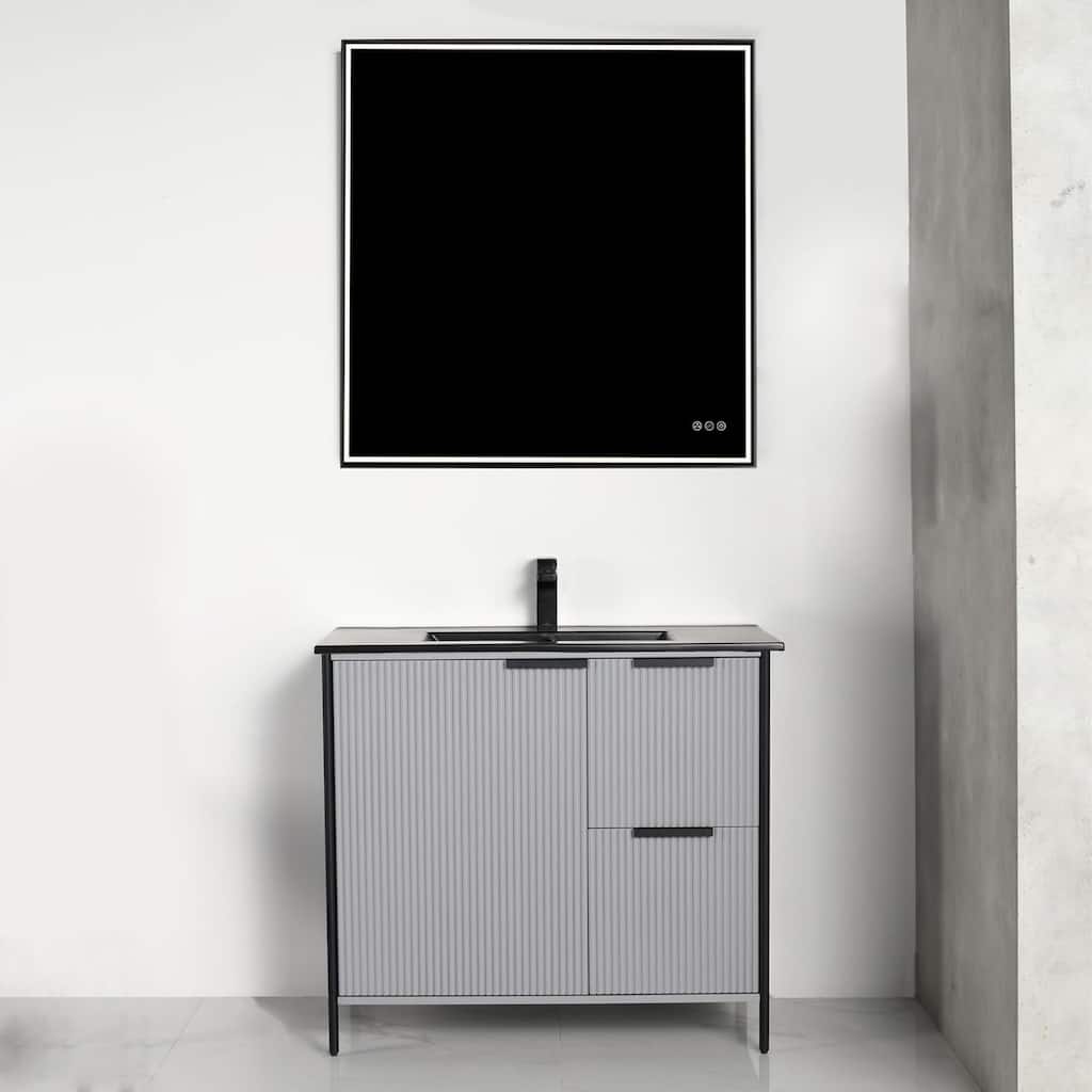 Blossom 36 Inch All Wood Freestanding Bathroom Vanity with Sink