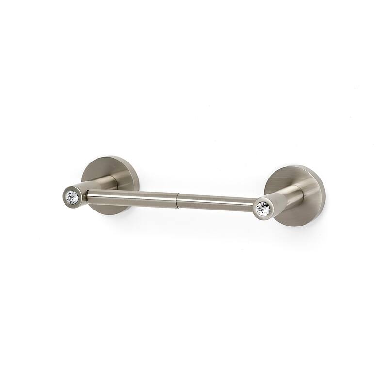 Alno Contemporary I - Luxury Designer Double Post Toilet Paper Holder - Satin Nickel