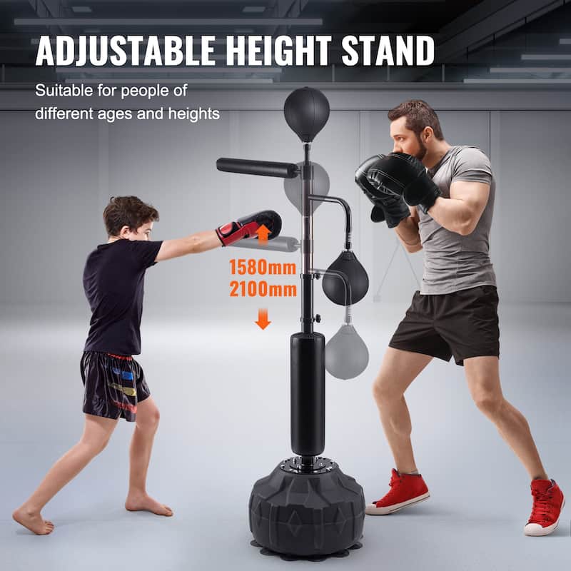 Boxing Speed Trainer, Punching Bag with Stand, Reflex Boxing Bag for Teens & Adults, Height Adjustable