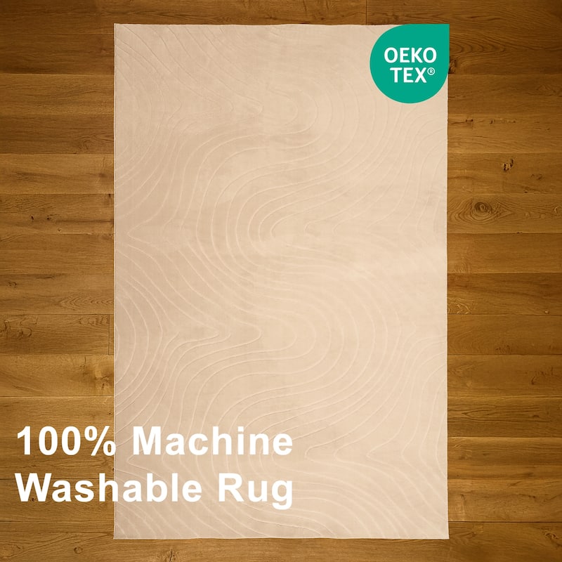 ECARPETGALLERY Somos Modern Machine Washable Area Rug