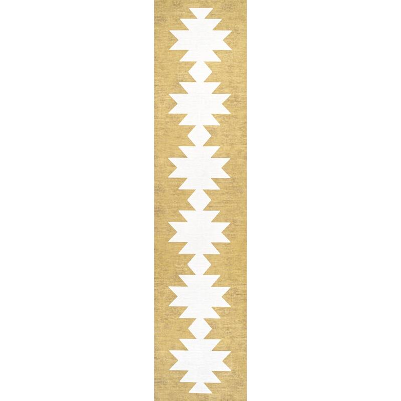 JONATHAN Y Adriel Solid Low-Pile Machine Washable Area Rug