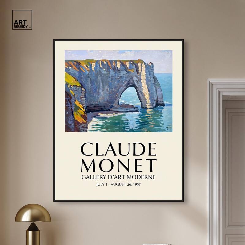 Seascape at Etretat Canvas by Art Remedy