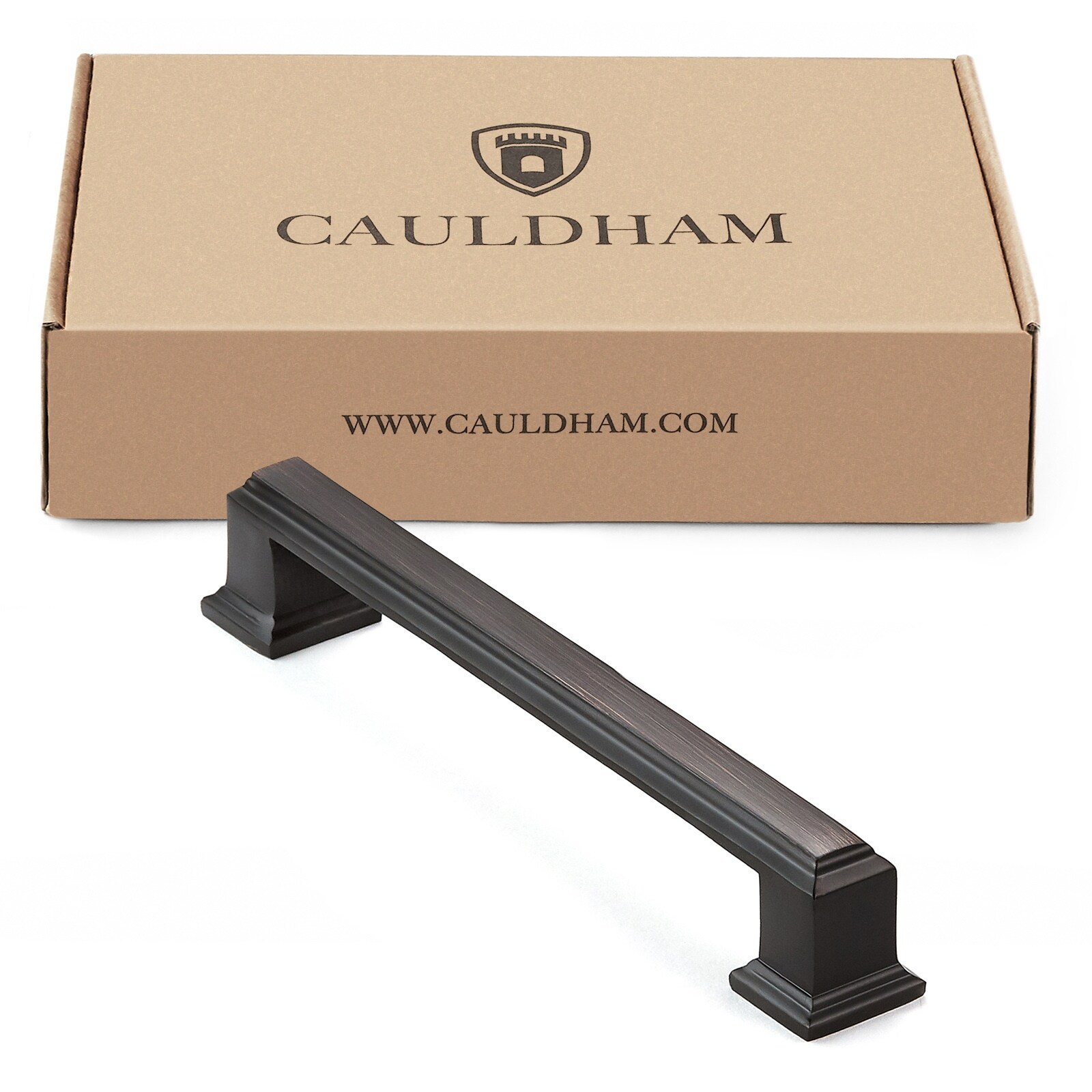 Shop Solid Oil Rubbed Bronze Square Cabinet Pulls 5 Hole Centers