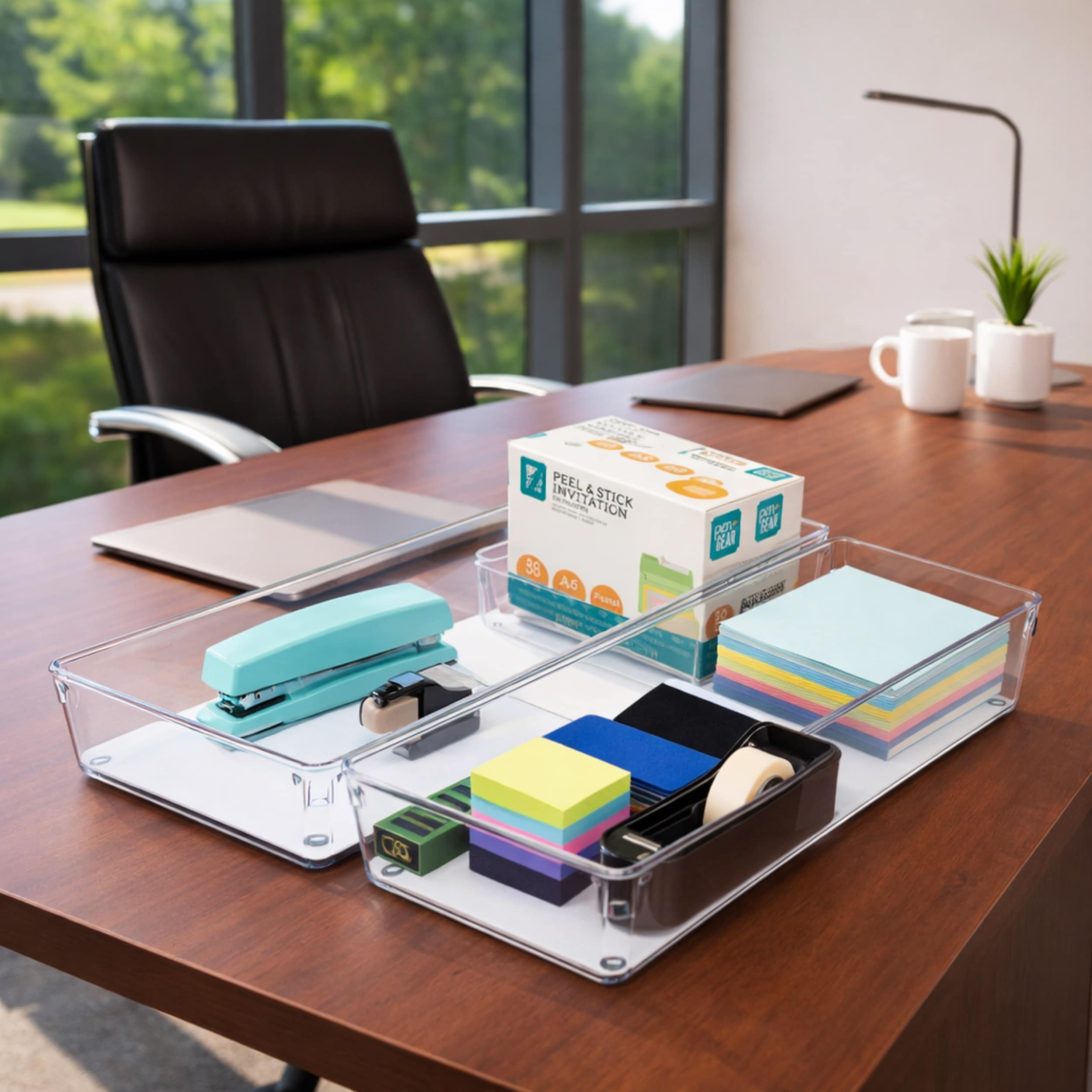 Sorbus Clear Drawer Organizer and Storage 3 Piece Set