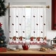 preview thumbnail 6 of 20, Deconovo Embroidered Christmas Sheer Window Curtains 2 Panels 27x24 Inch - Golden Bell