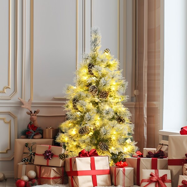 4 foot pre lit outdoor christmas tree sale