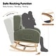 preview thumbnail 27 of 80, HOMYKA 28" Wide Rocking Chair for Nursery