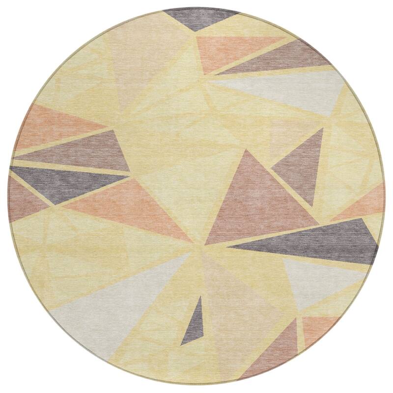 HomeRoots Geometric Transitional Rectangle Outdoor Rug