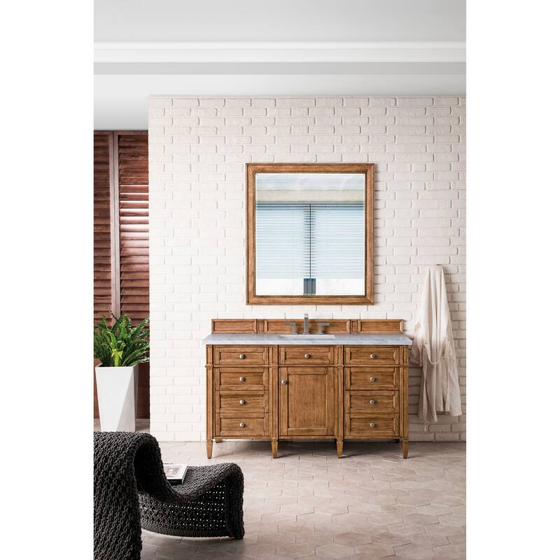 James Martin Vanities Brittany 60" Single Vanity, Saddle Brown