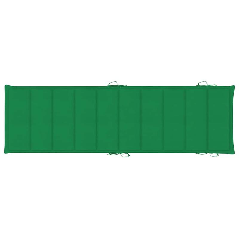 vidaXL Sun Loungers 2 pcs with Table and Cushions Solid Acacia Wood - 72.4" x 21.7" x 25.2"