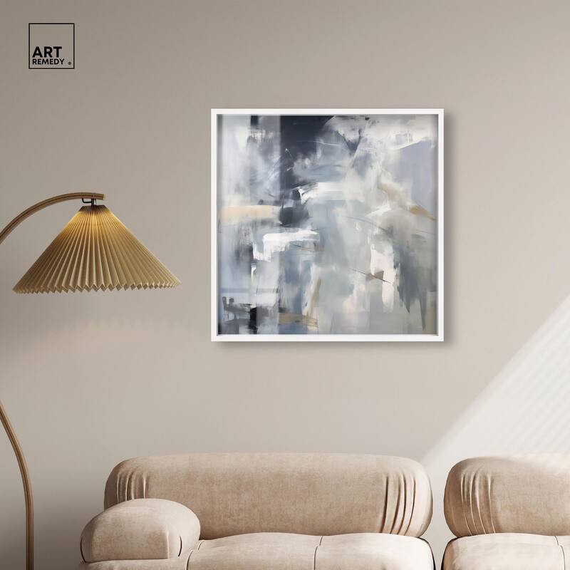 Contemplative Blues II Shadowbox by Art Remedy