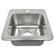 preview thumbnail 1 of 1, Zelda Drop-In Crafted Stainless Steel 15 in. Bar Sink with Brushed Finish