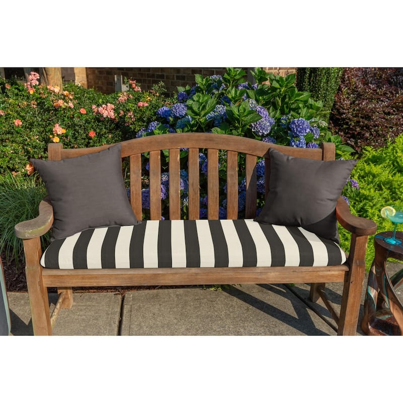 Sunbrella Solid Fabric 1-Piece Indoor/Outdoor Square Throw Pillow, 20"W x 20"L