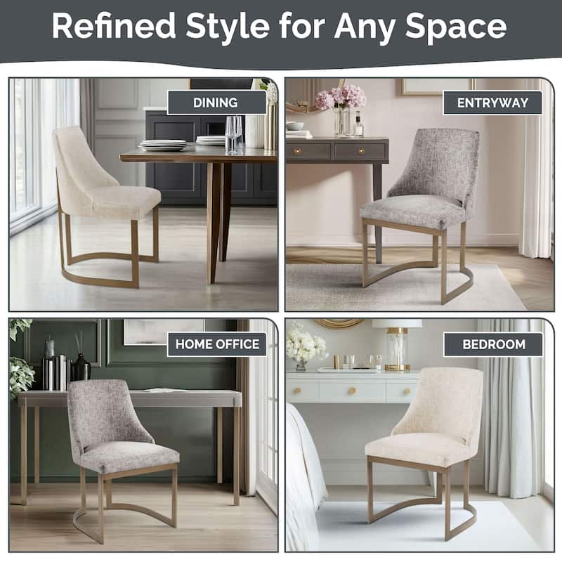 Madison Park Bryce Upholstered Dining Chair (Set of 2)