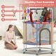 preview thumbnail 26 of 38, Gymax 6-in-1 Kids Trampoline Combo 55'' Toddler Play Activity Center