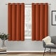 preview thumbnail 22 of 68, ATI Home Academy Total Blackout Grommet Top Curtain Panel Pair 52x63 - Mecca Orange