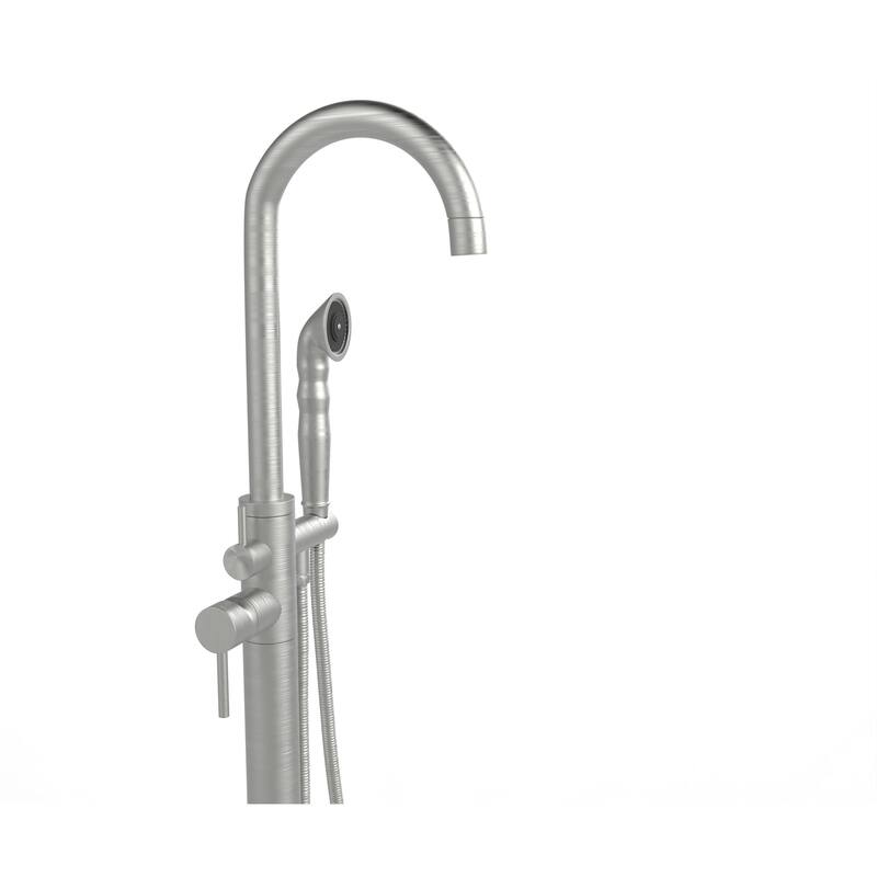 Neptune Single Handle Floor Mounted Gooseneck Freestanding Tub Filler