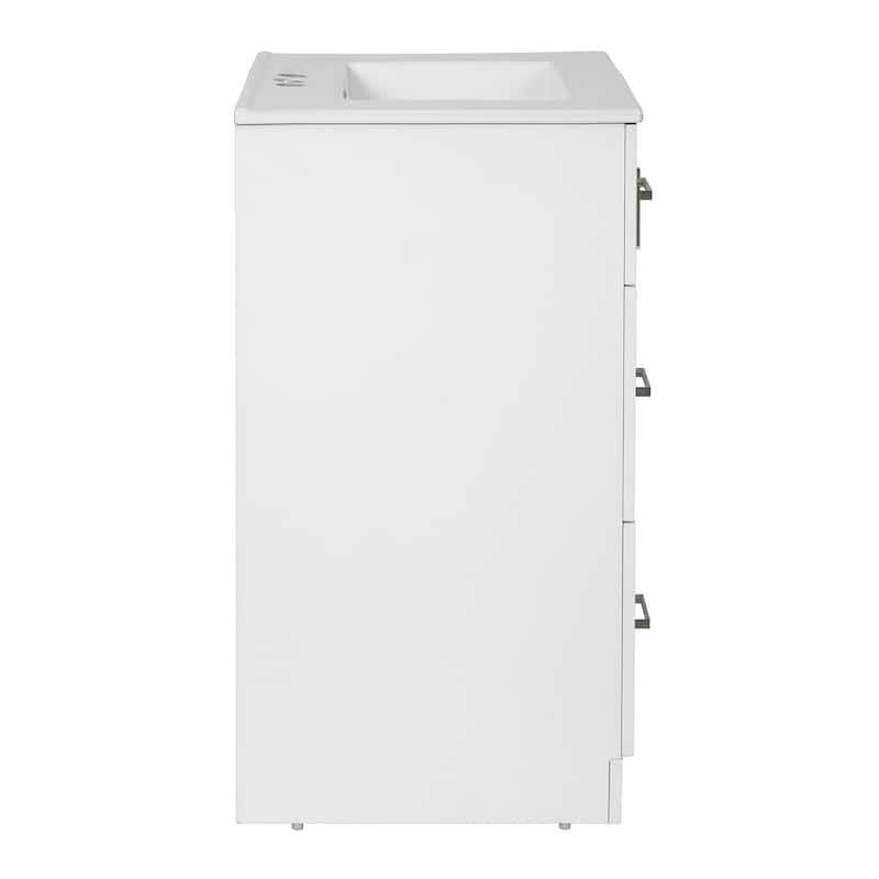 24-In Bathroom Vanity with Sink,2 Drawers and Soft-Closing Door