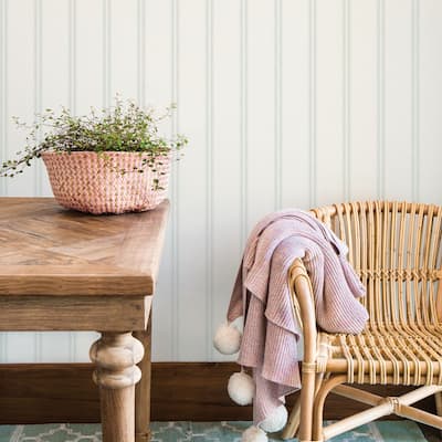 Stripes Golisano Johnny Teal Stripes 33' L X 20.5 W Wallpaper Roll