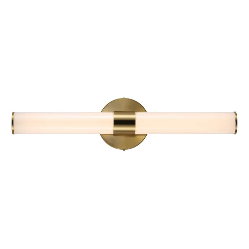 Elyse 20.13" 1-Light Industrial Mid-Century Iron Integrated LED Vanity Light, by JONATHAN Y