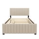 preview thumbnail 4 of 22, Full Size Velvet Upholstered Platform Bed with Twin Size Trundle,Selected Velvet Fabric