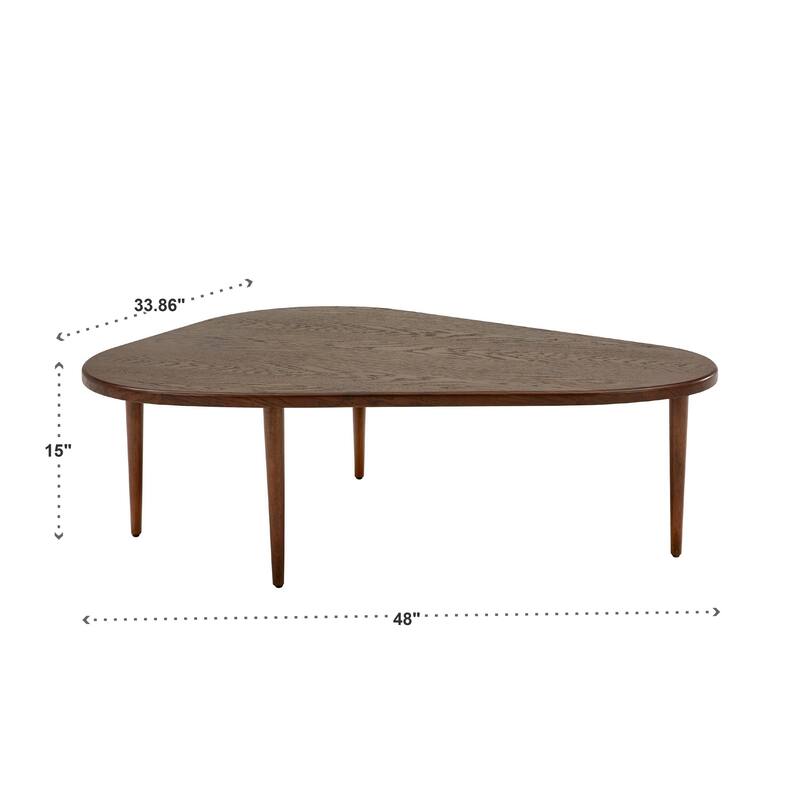 Tirana Wood Finish Teardrop Nesting Coffee Tables by iNSPIRE Q Modern