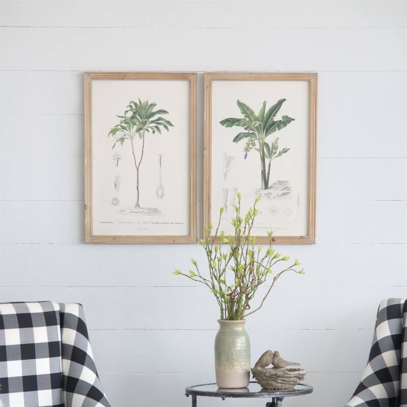 15.5x23.5 inch S/2 Tree Framed Print - Multicolor