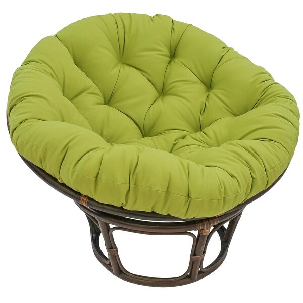 52-inch Solid Twill Papasan Cushion (Cushion Only) - Bed Bath